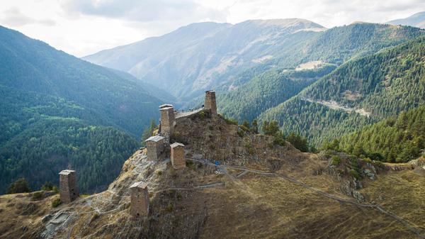 Forte di Keselo nella regione di Tusheti