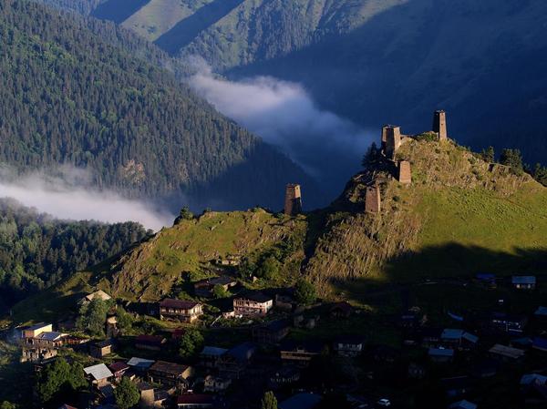 Villaggio di Omalo in Tusheti