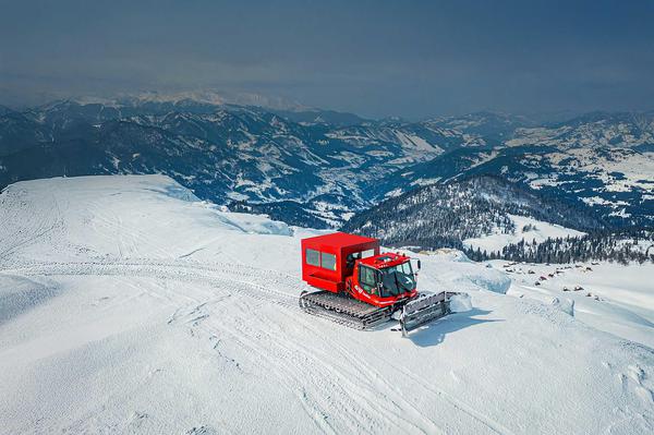 Private snowcat on pristine slopes of Goderdzi, Georgia