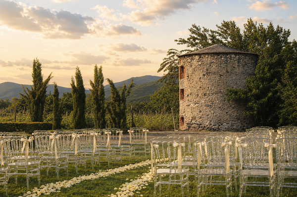 A ceremony among the vines